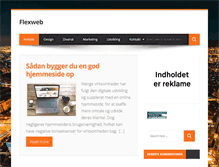 Tablet Screenshot of nj.flexweb.dk
